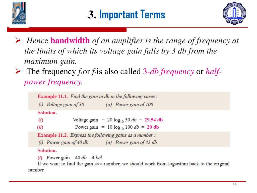 3 important terms 12