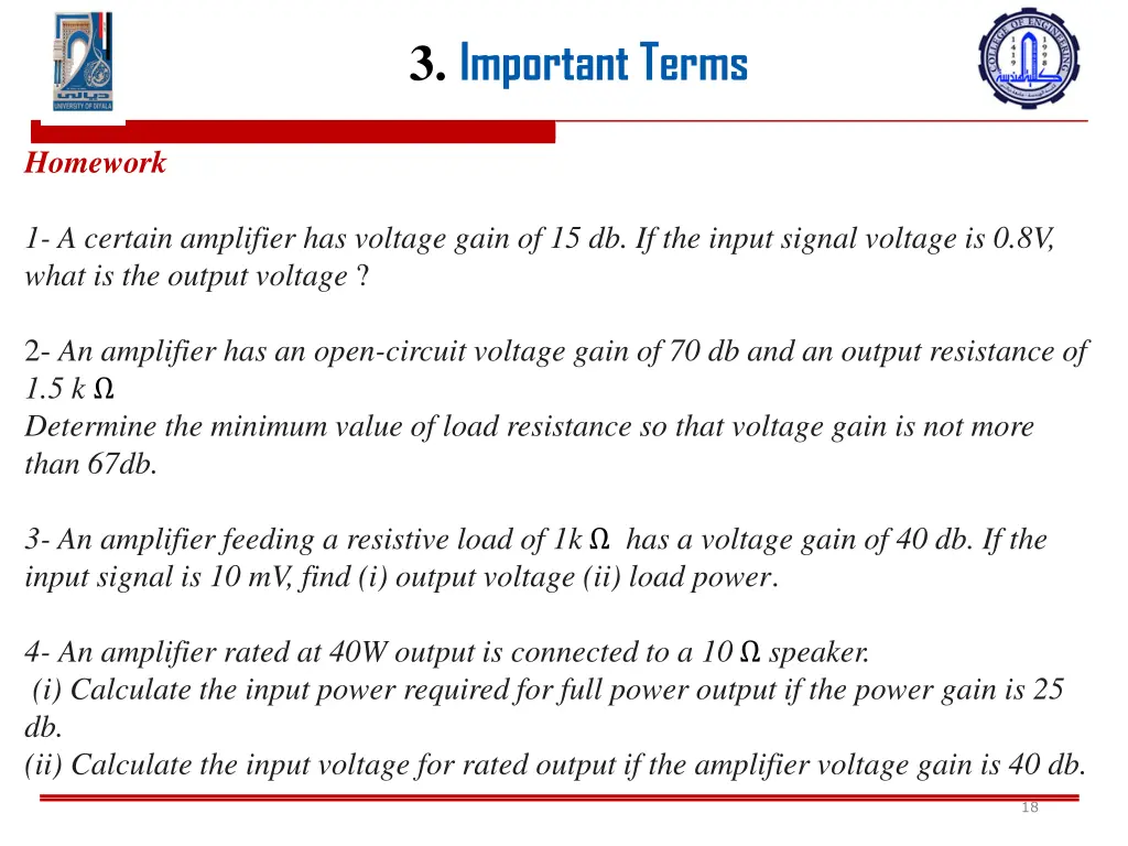 3 important terms 16