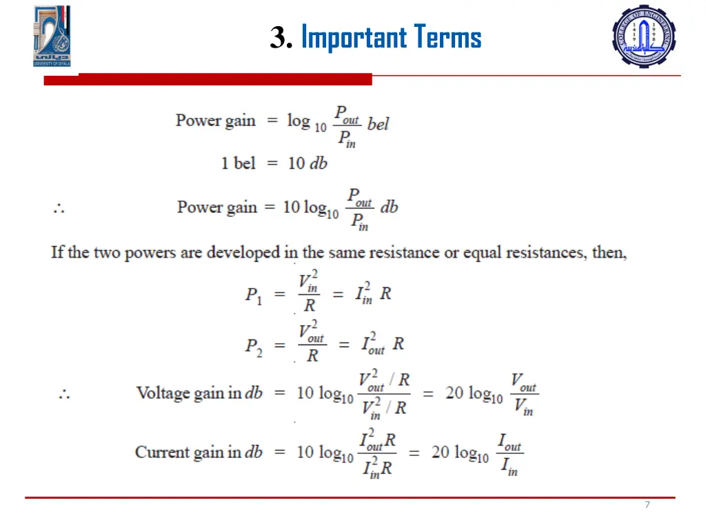 3 important terms 5