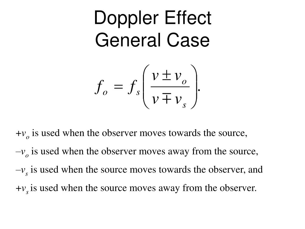 doppler effect general case 1