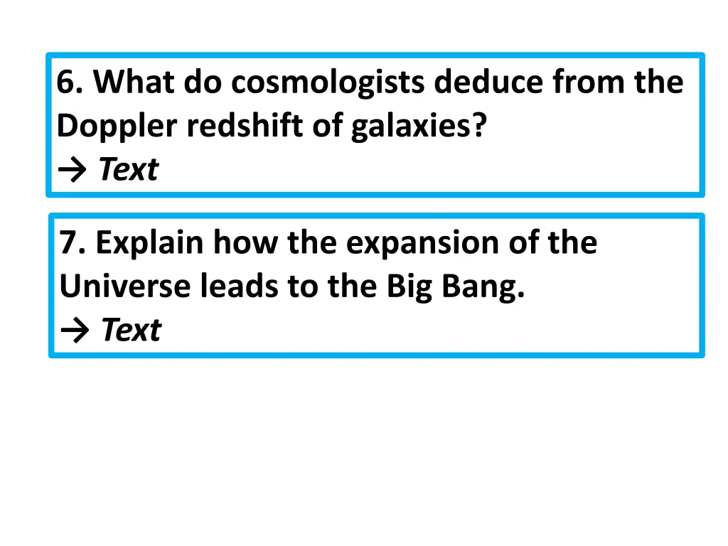 6 what do cosmologists deduce from the doppler