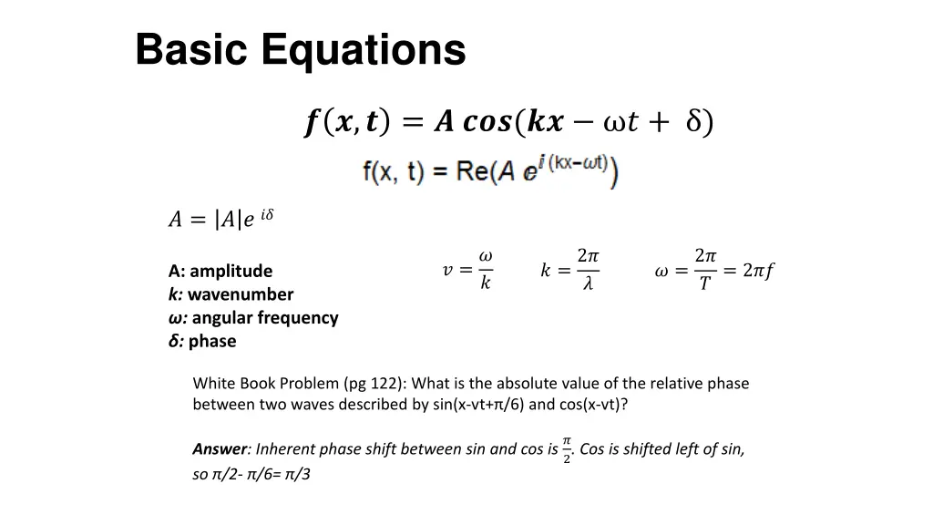 basic equations 1