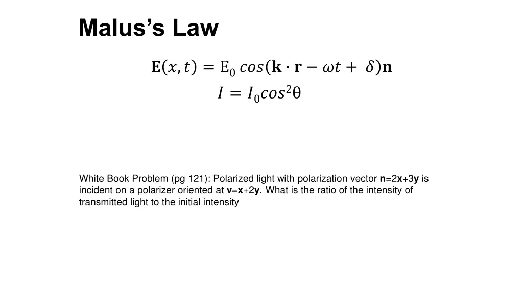 malus s law 1
