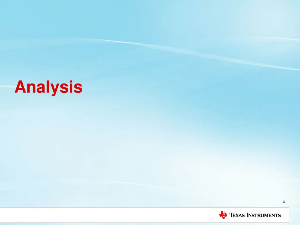 analysis