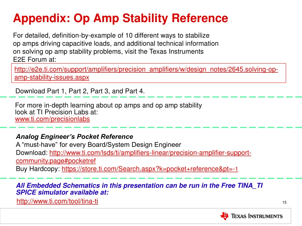 appendix op amp stability reference