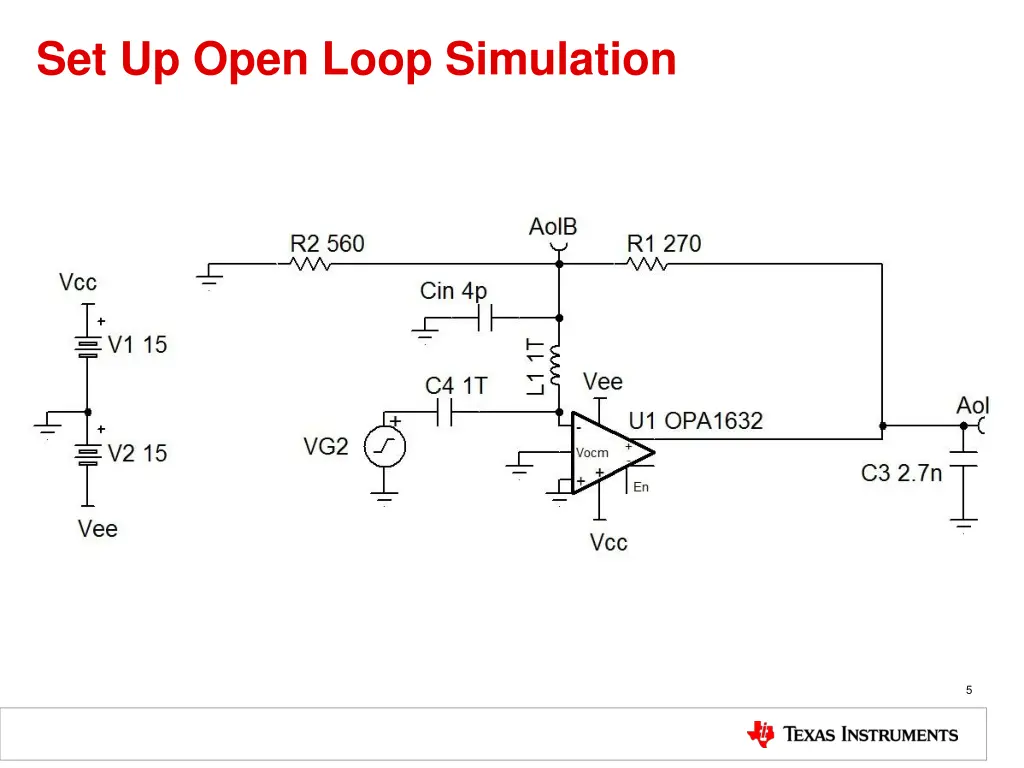 set up open loop simulation
