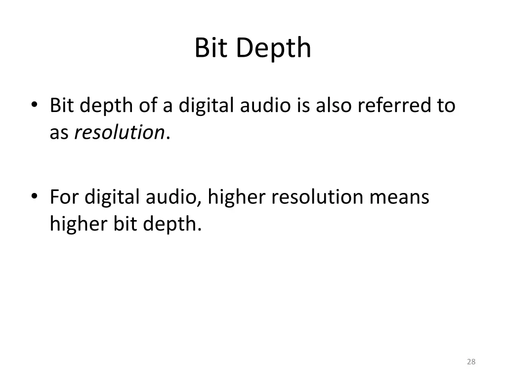 bit depth