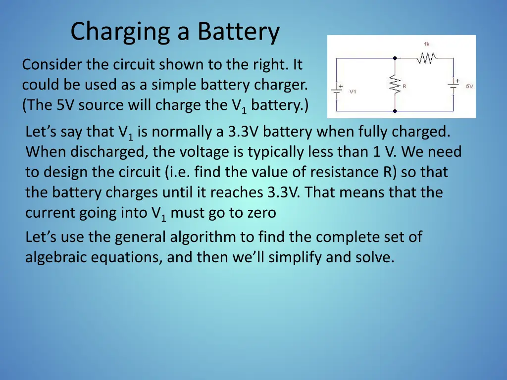 charging a battery