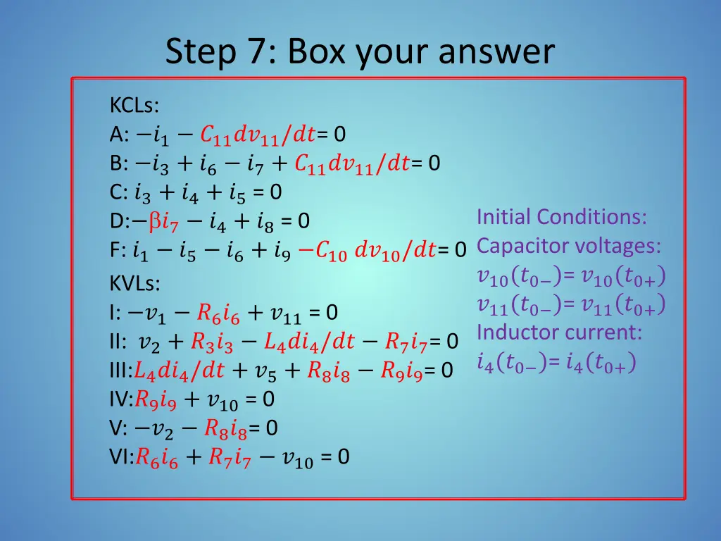 step 7 box your answer