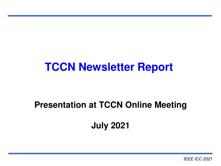 tccn newsletter report