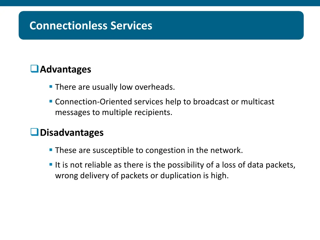 connectionless services 1