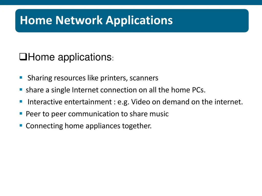 home network applications