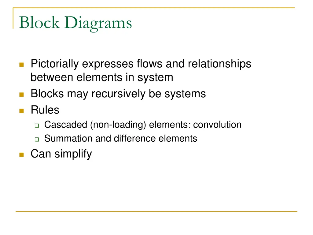 block diagrams