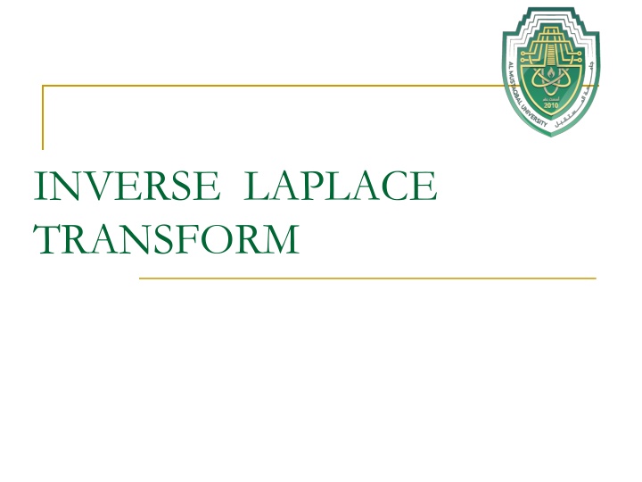 inverse laplace transform