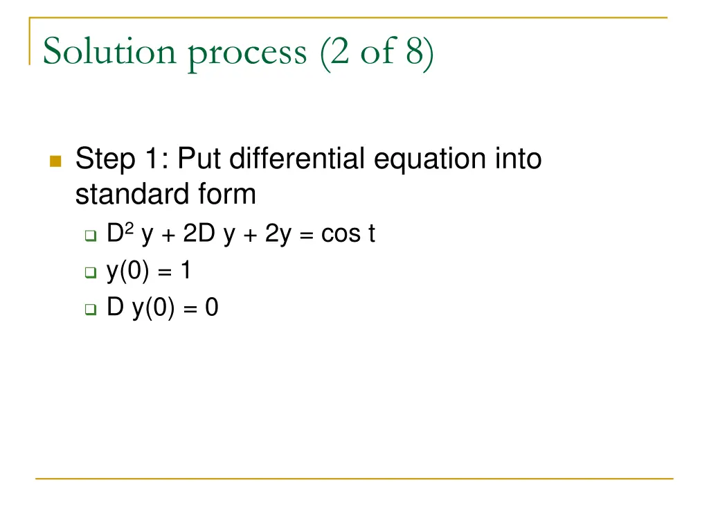 solution process 2 of 8