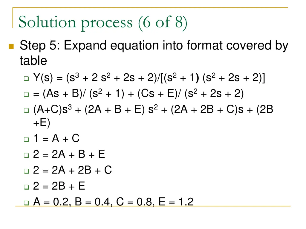 solution process 6 of 8