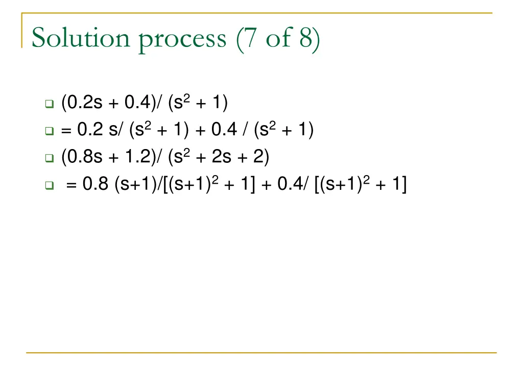 solution process 7 of 8