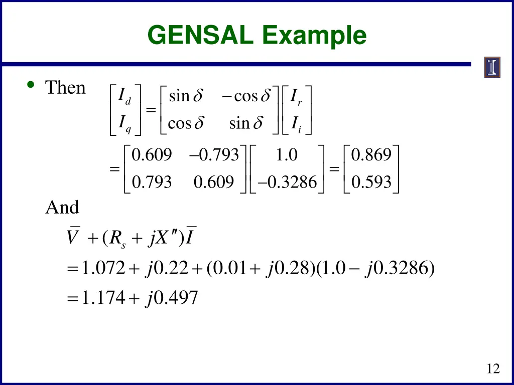 gensal example 1