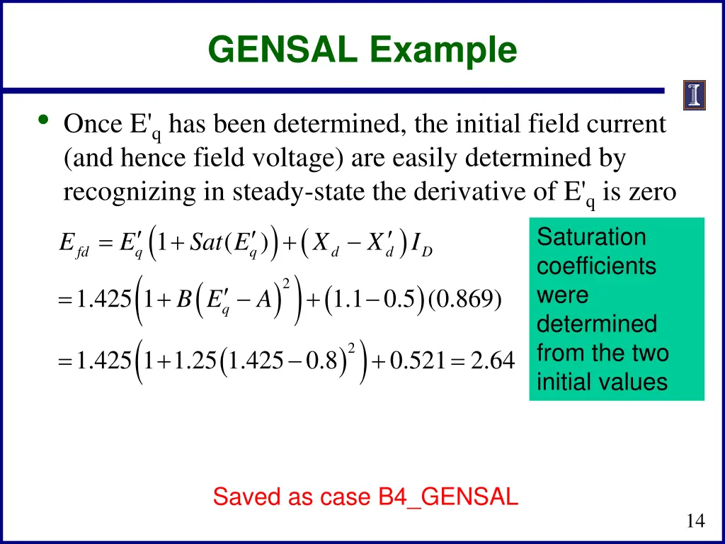 gensal example 3