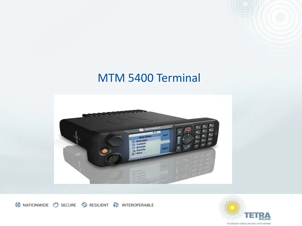 mtm 5400 terminal