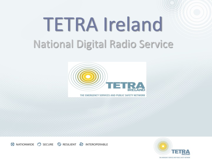 tetra ireland national digital radio service