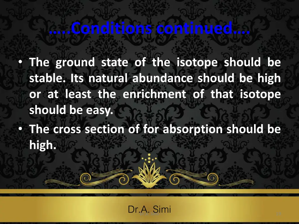 conditions continued 1