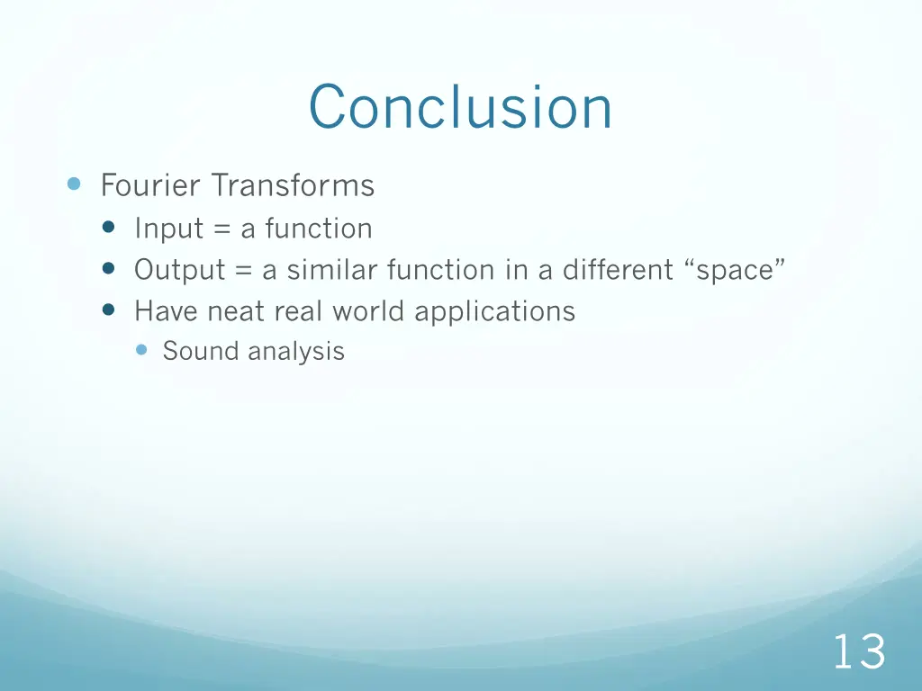 conclusion