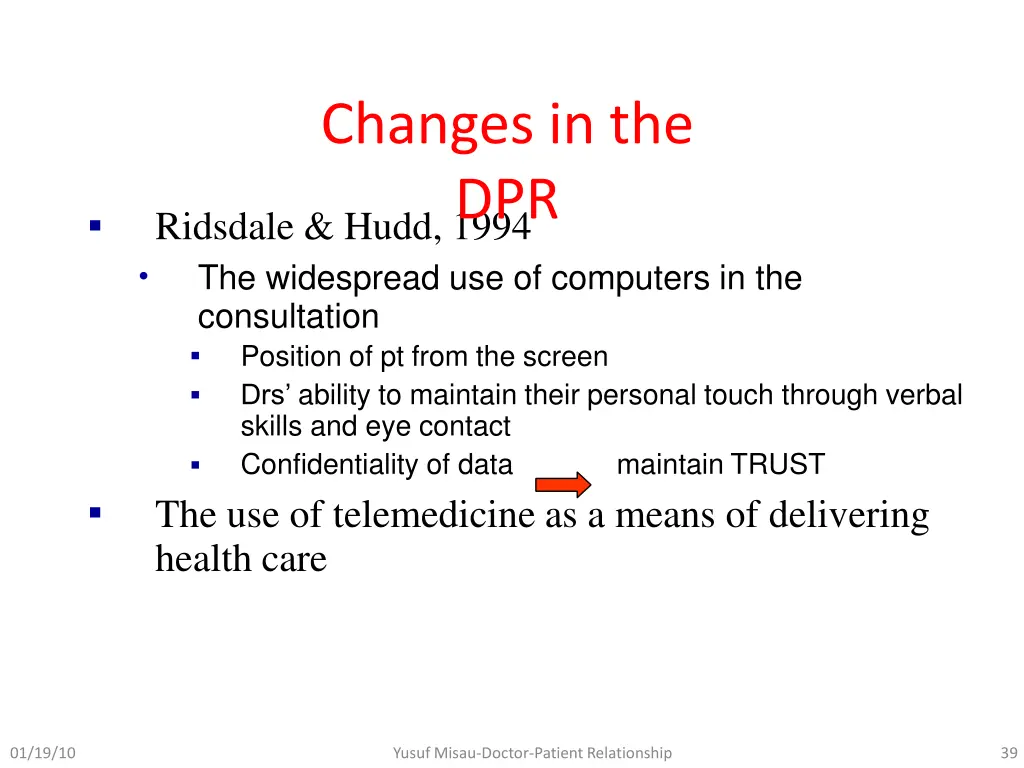 changes in the dpr 1