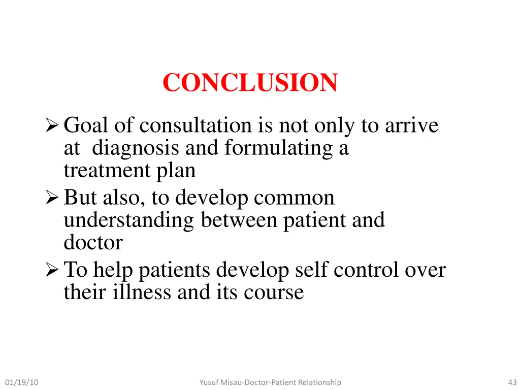 conclusion