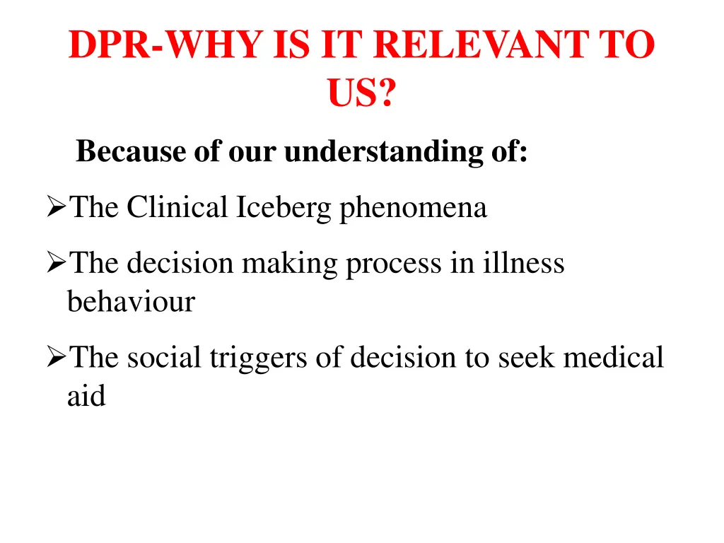 dpr why is it relevant to us