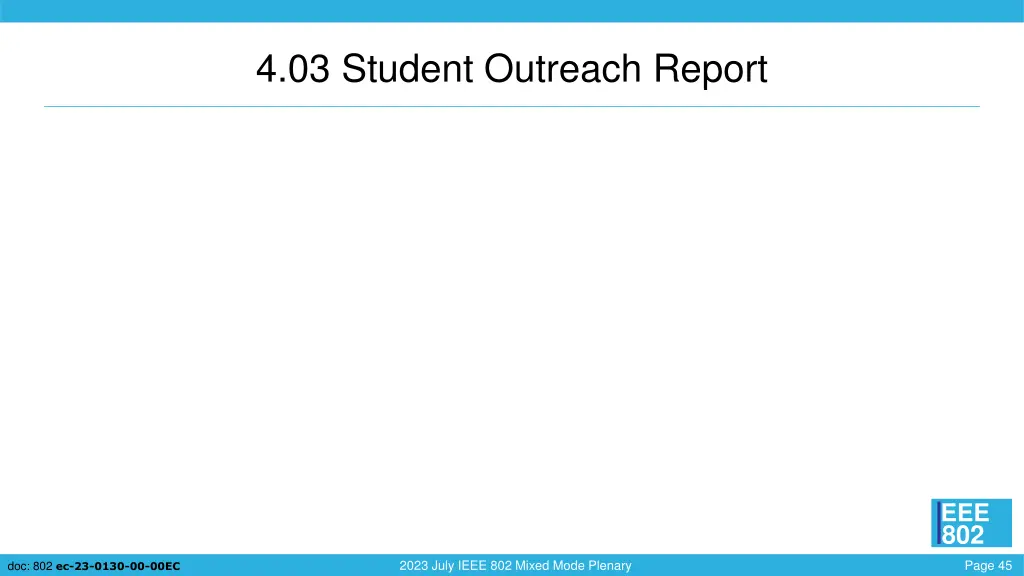 4 03 student outreach report