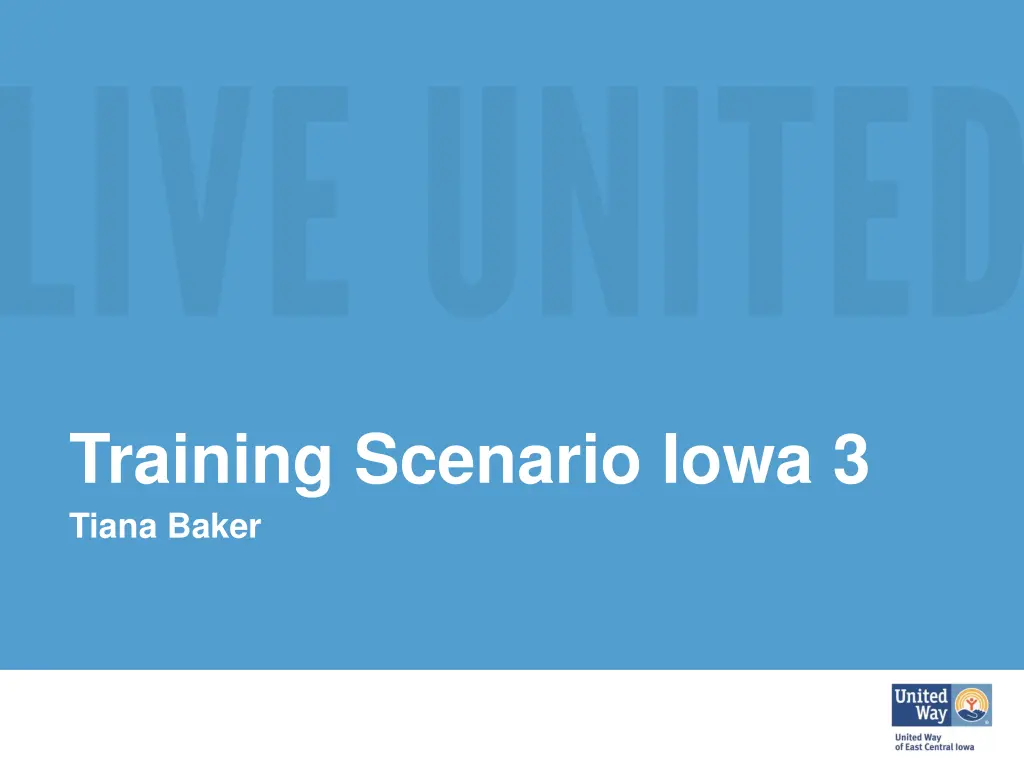 training scenario iowa 3 tiana baker
