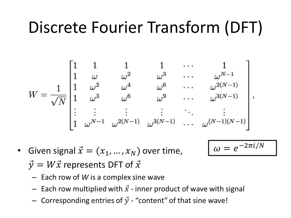 discrete fourier transform dft 1