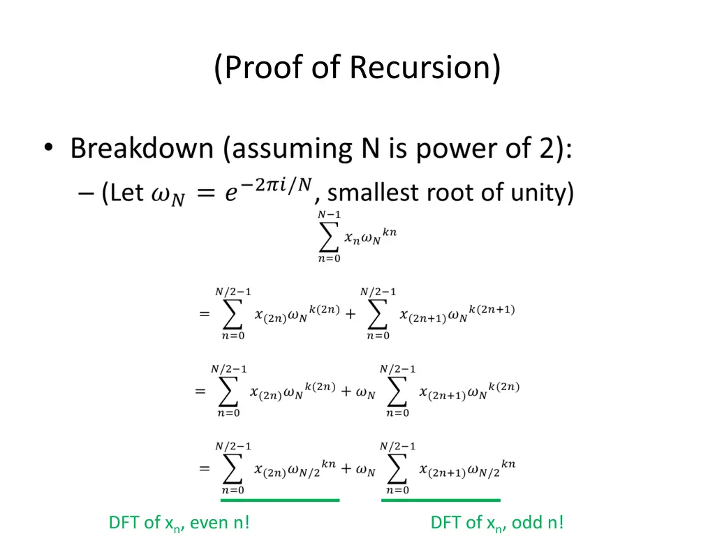 proof of recursion 3