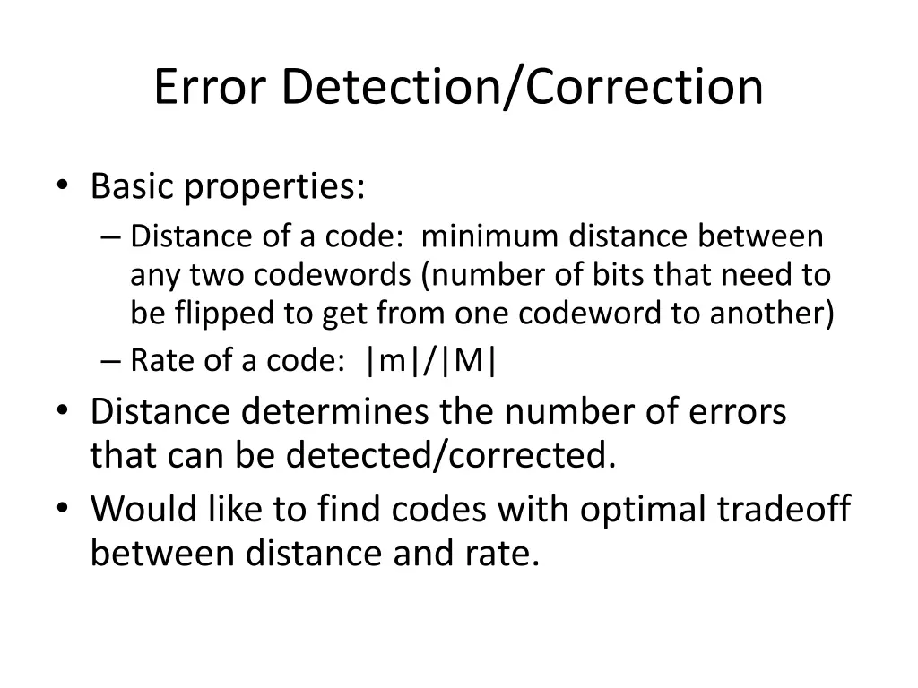 error detection correction