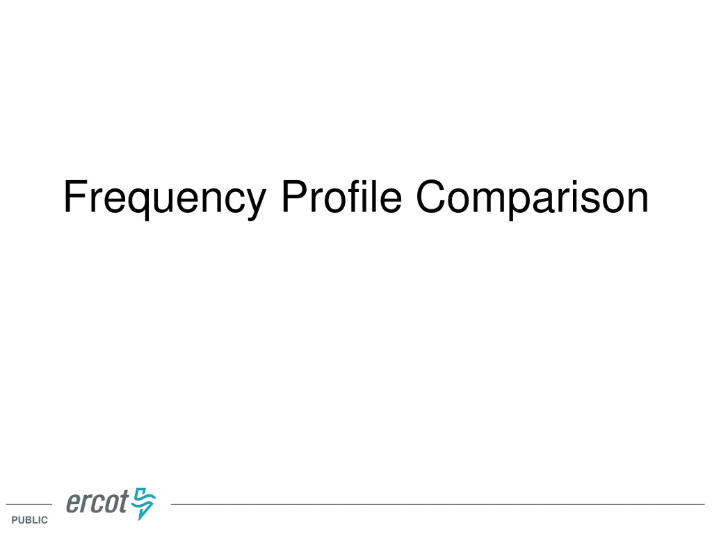 frequency profile comparison