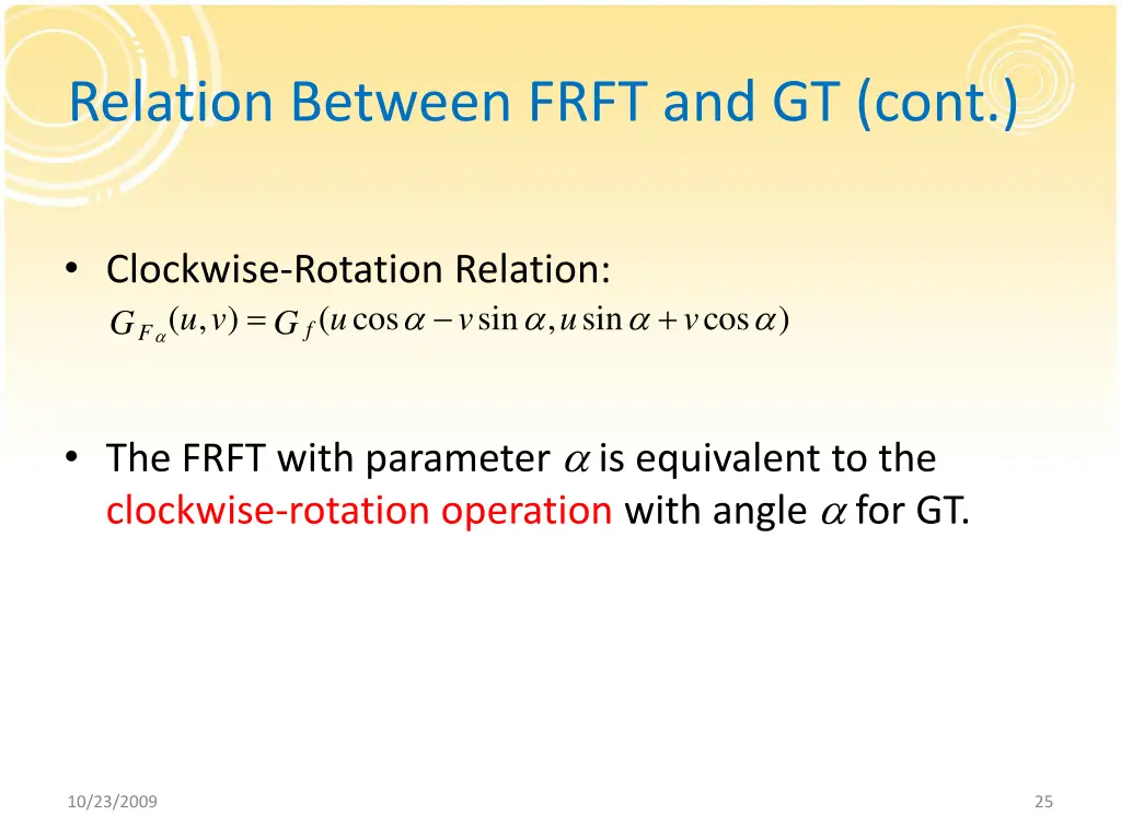 relation between frft and gt cont 1