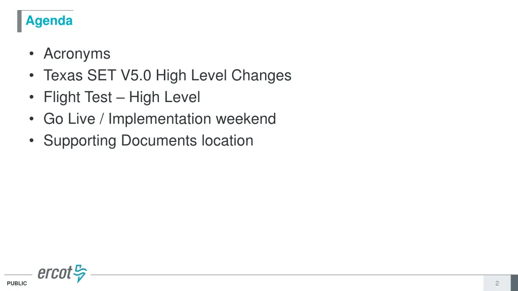 agenda
