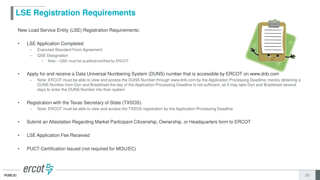 lse registration requirements