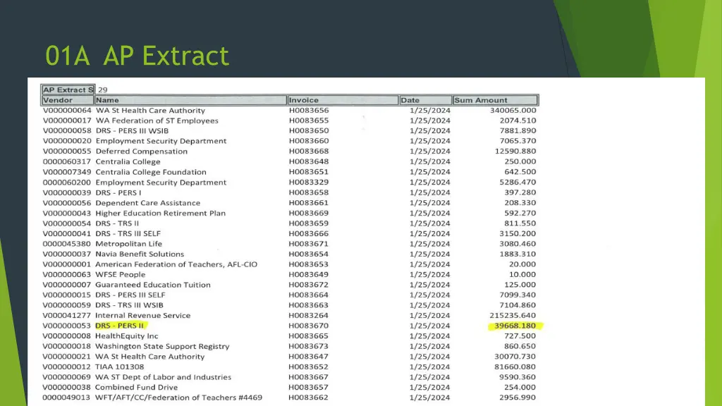 01a ap extract