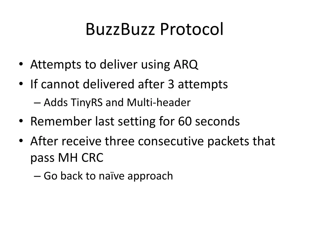 buzzbuzz protocol
