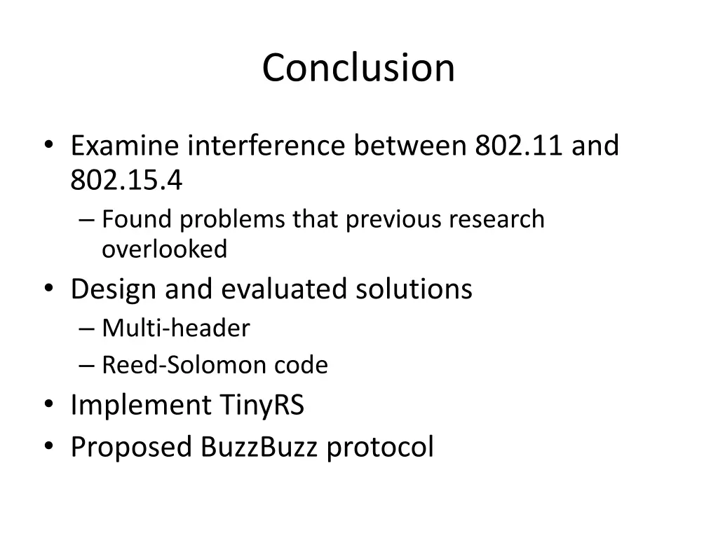 conclusion