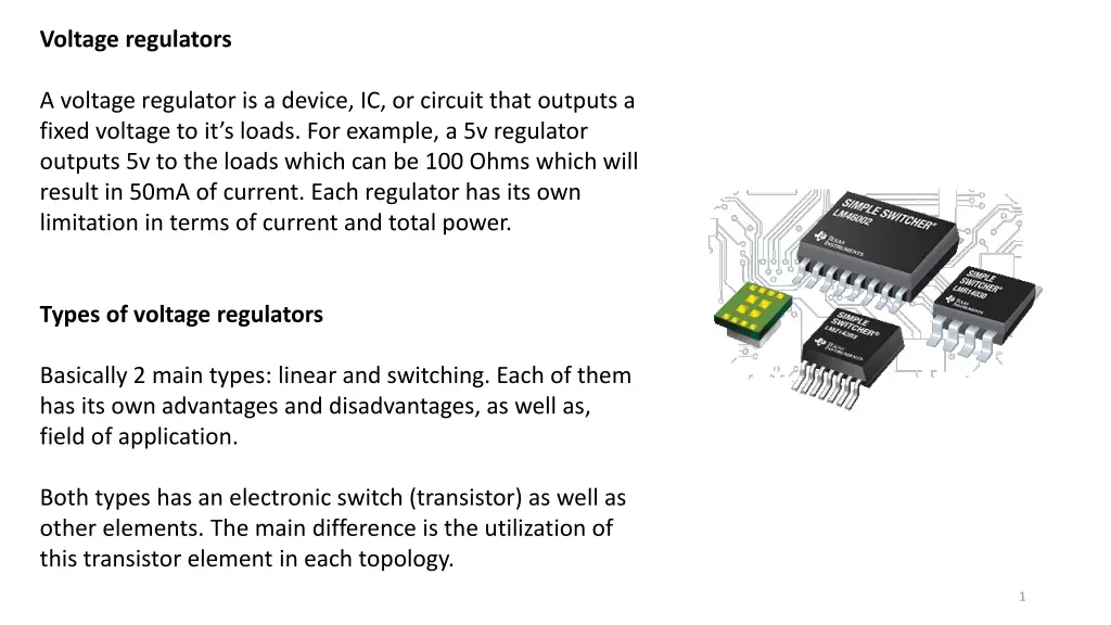 voltage regulators