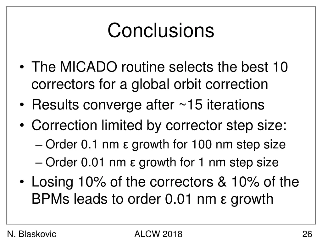 conclusions