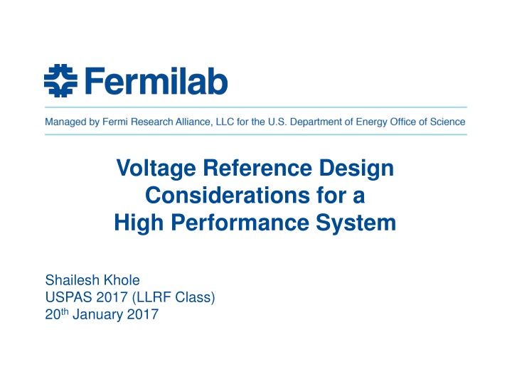voltage reference design considerations