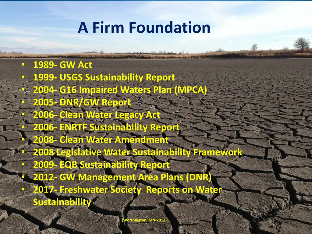 a firm foundation