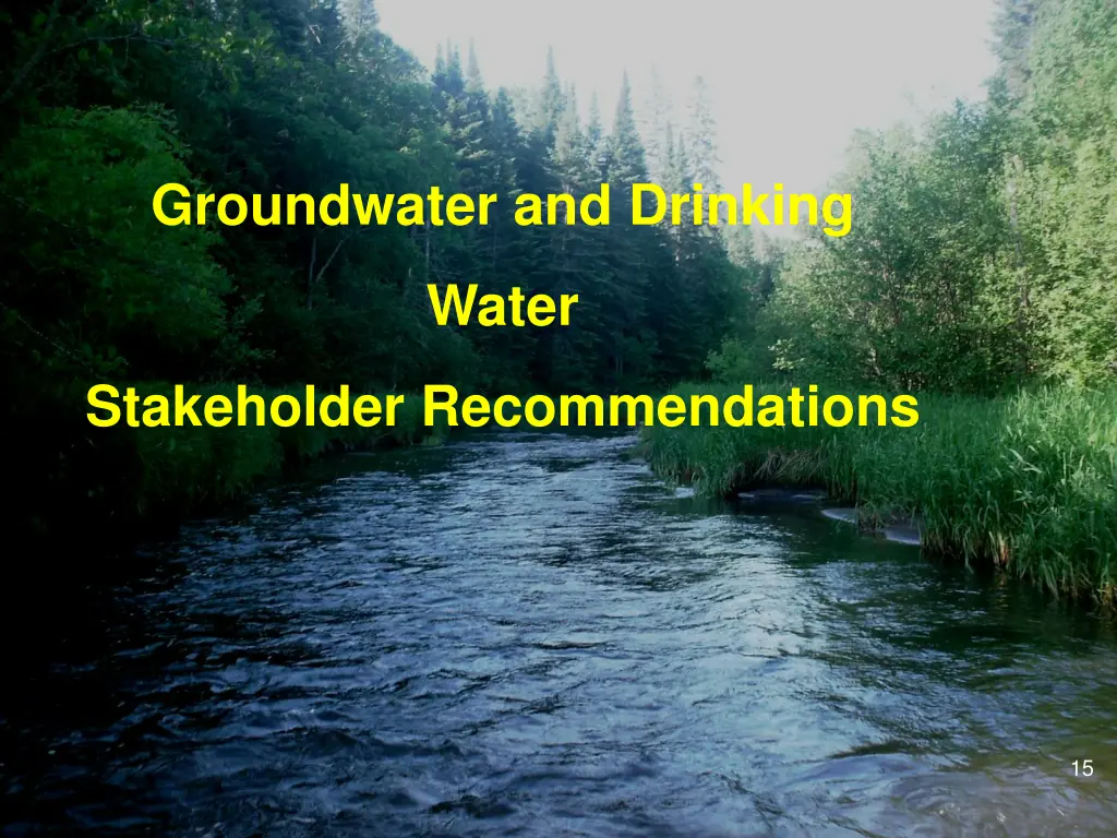 groundwater and drinking