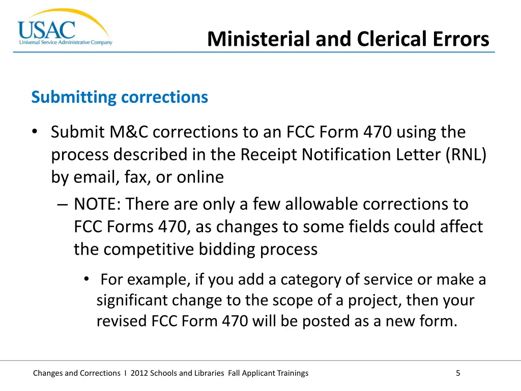 ministerial and clerical errors 1