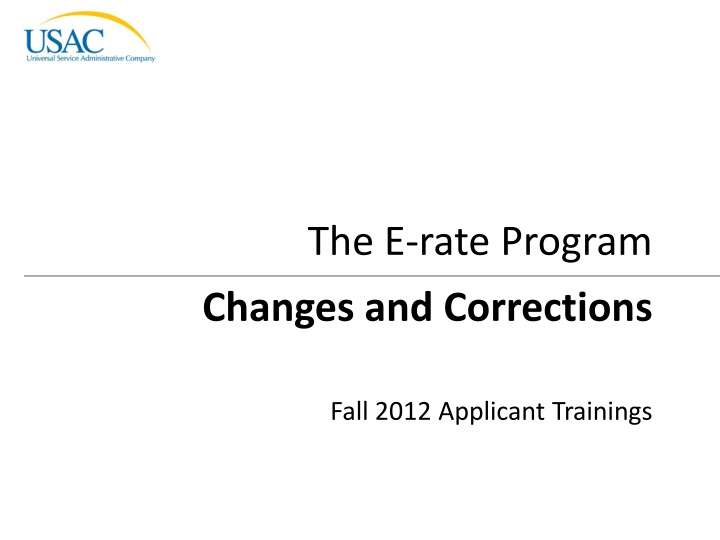 the e rate program