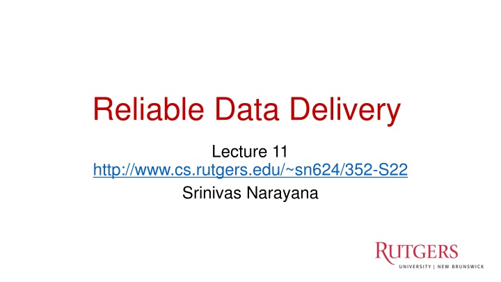 reliable data delivery